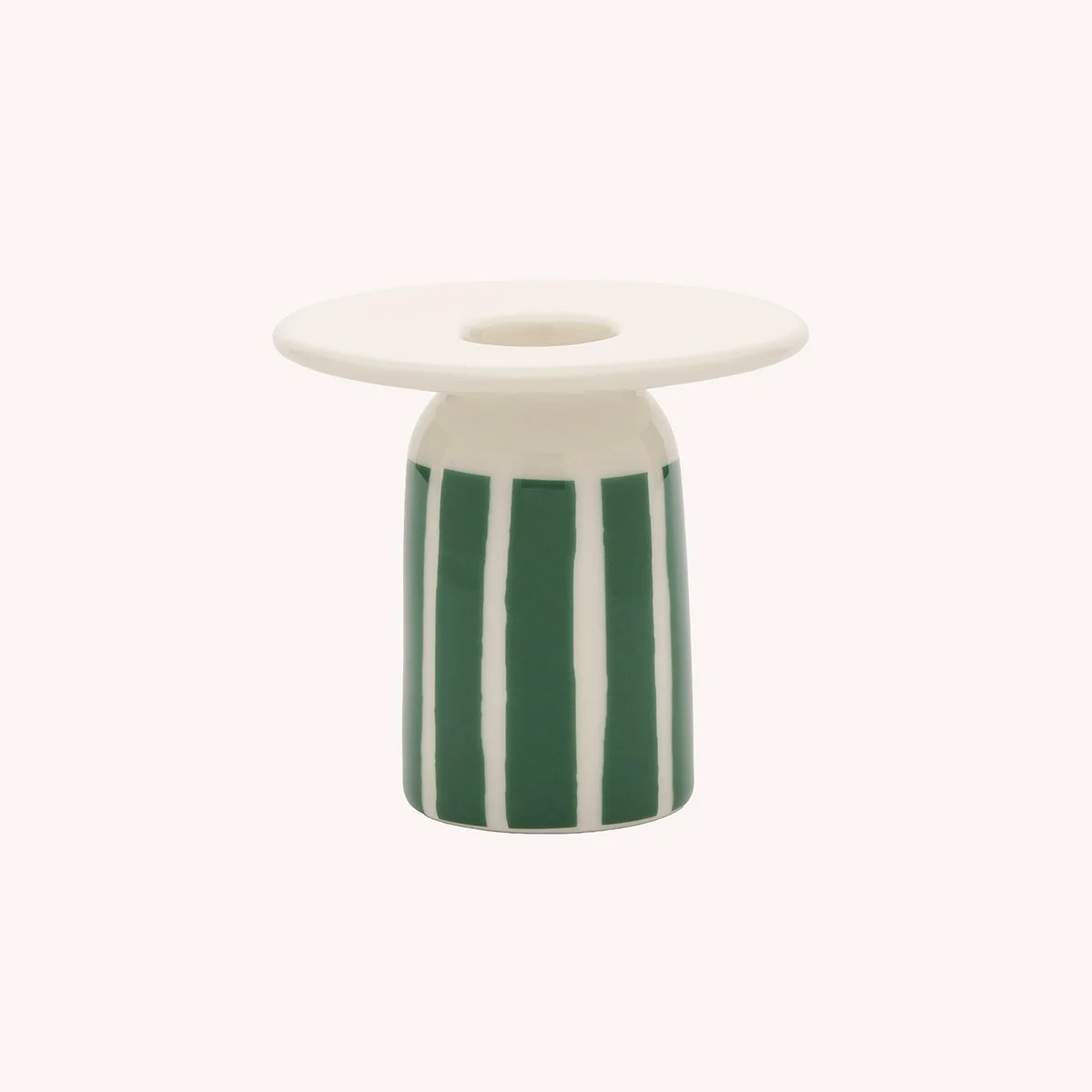 BOUGEOIR - PICCOLO - 8CM - VERT BLANC