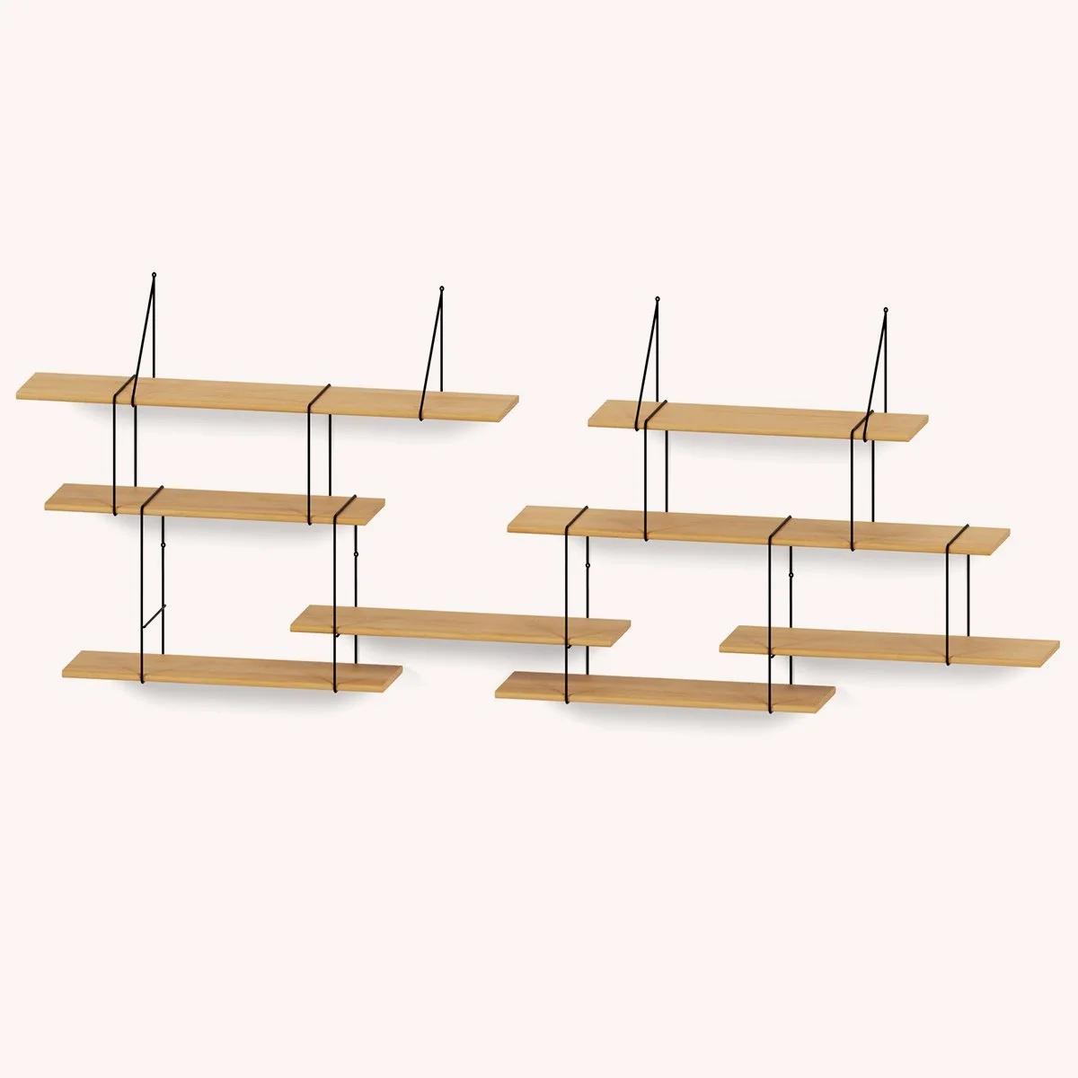 ETAGÈRE LINK DUO - CHÊNE / NOIR