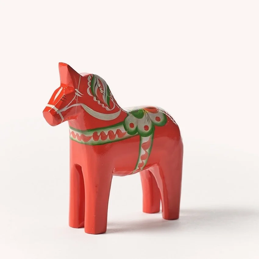 CHEVAL SUÉDOIS DALA - ROUGE TRADITIONNEL 13 CM - GRANNAS OLSSON