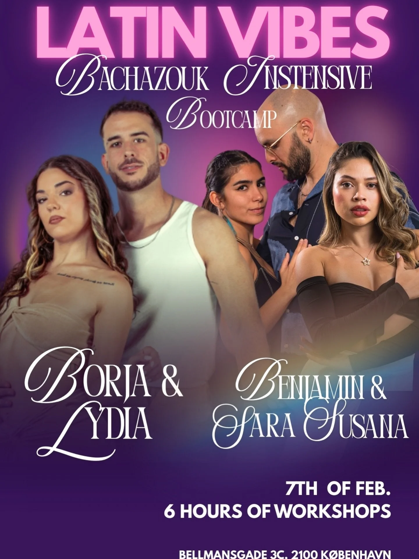 BACHAZOUK INTENSIVE BOOTCAMP

Presenting you the amazing @borjaylydia all the way from Spain 🇪🇸 

Ready to master your bachazouk by joining this incredible day with intensive bachazouk workshops?!

They are incredible teachers and dancers in bachat