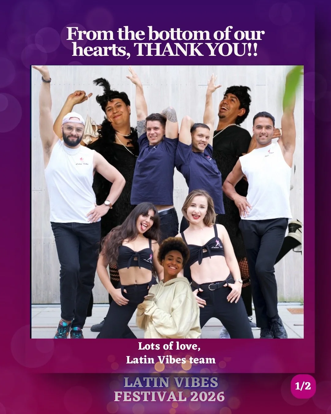 THANK YOU!!!!

We&rsquo;ve been so overwhelmed with love and emotions (and a a bit of tiredness 🤪) after LVF26, but we would like to take a moment of appreciation for YOU!!!💜

Thank you, thank you, thank you&hellip; THANK YOU!! 

Our hearts are ful