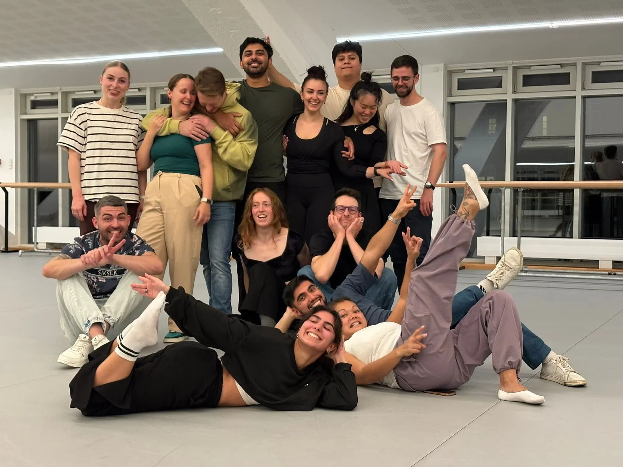 Latin Vibes students - end of season. Learning and social dancing bachata, silly postures