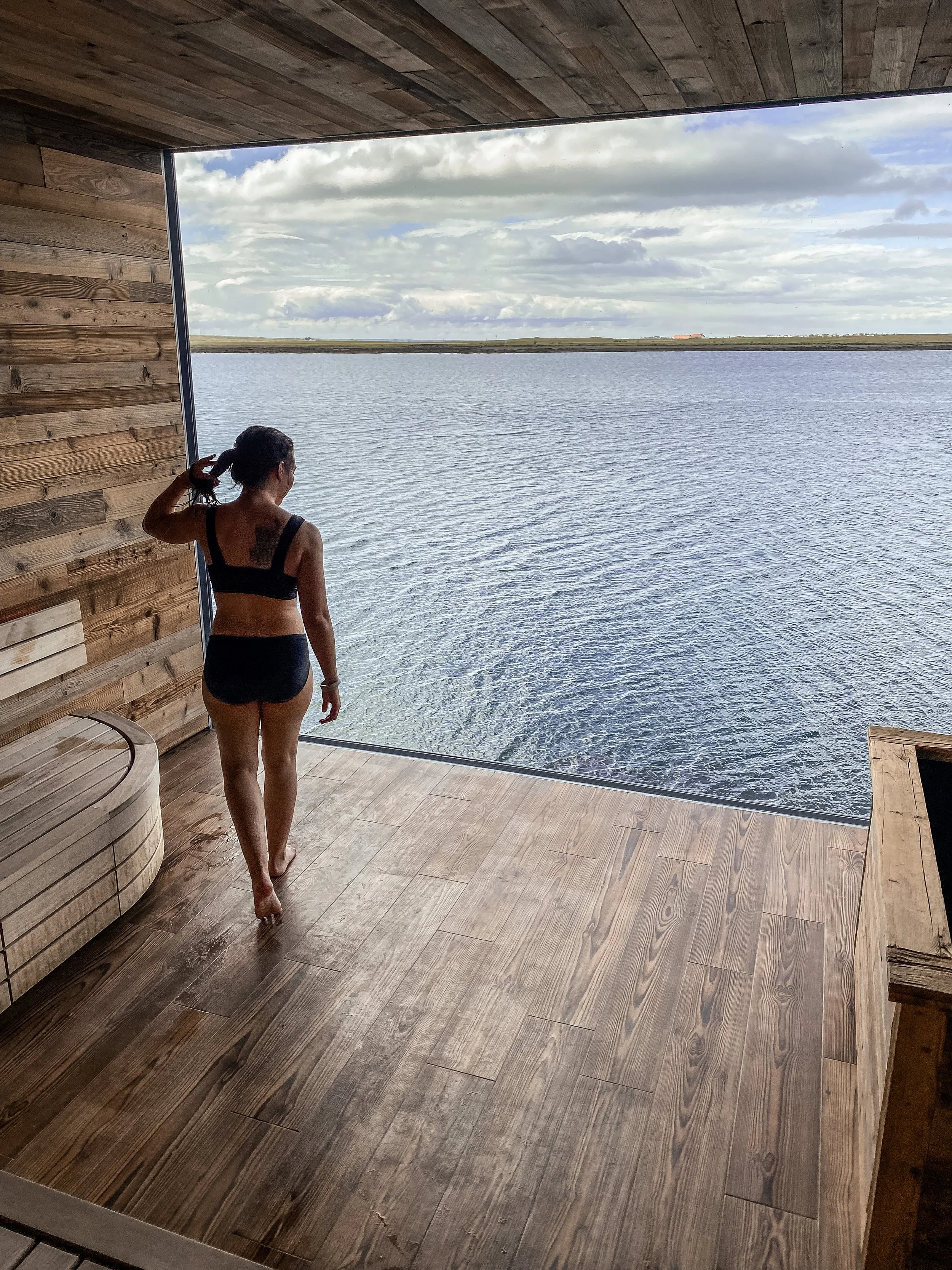 sky lagoon sights from sauna iceland