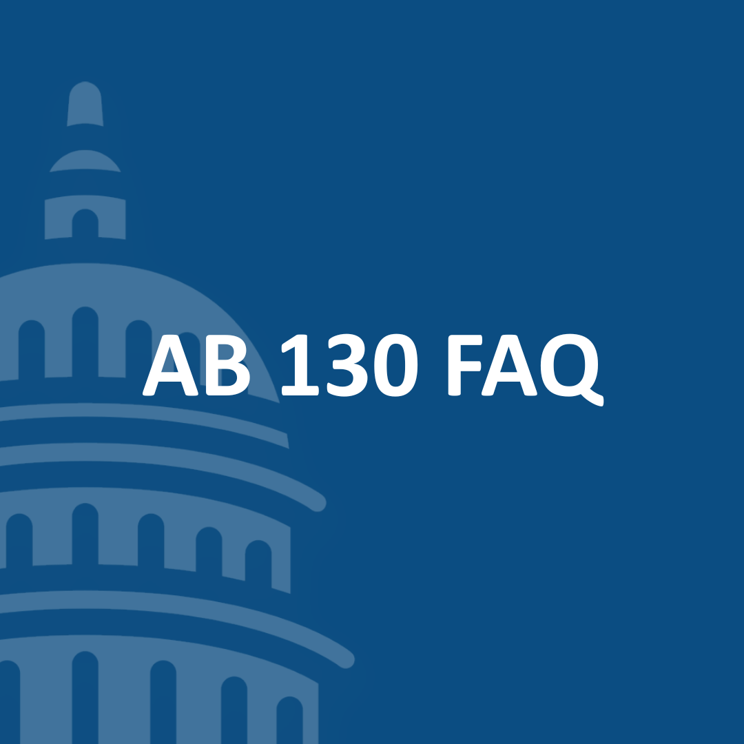 AB 130 FAQ