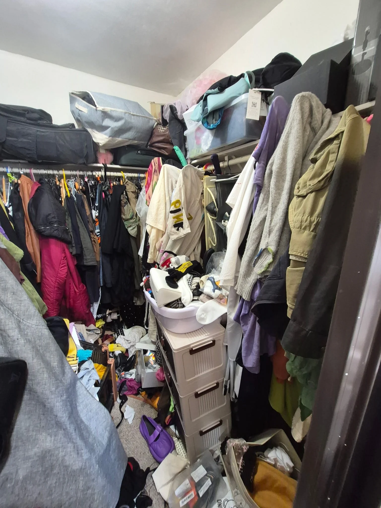 Before - Felt like the tiniest walk in closet EVER!