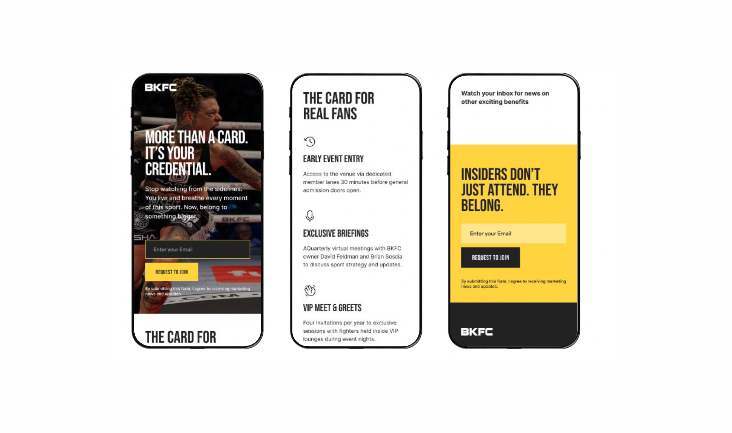 The QR activation directed fans to a dedicated waitlist experience designed to build anticipation, communicate the value of membership, and validate demand ahead of launch.