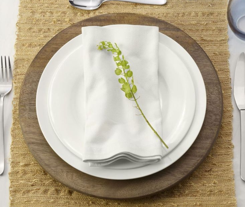 307 - 13" Faux Wood Charger (Set of 6) - $17.00