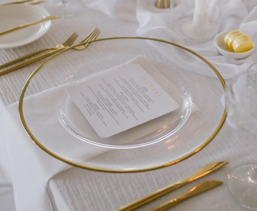 304 - 12" Rimmed Chargers (Set of 10) - Assorted Colors Available - $13.00