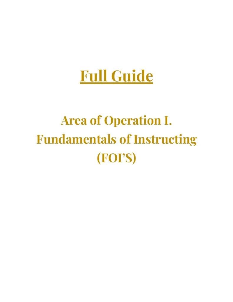 Full FOI Study Guide (DONATION)