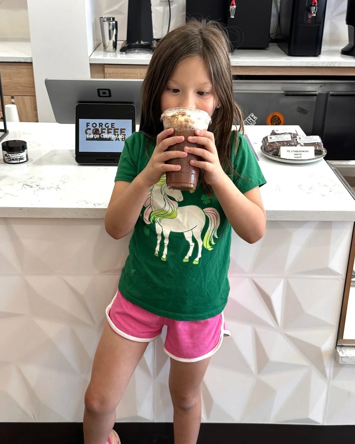 Her face says it all - our Italian sodas are this good!
