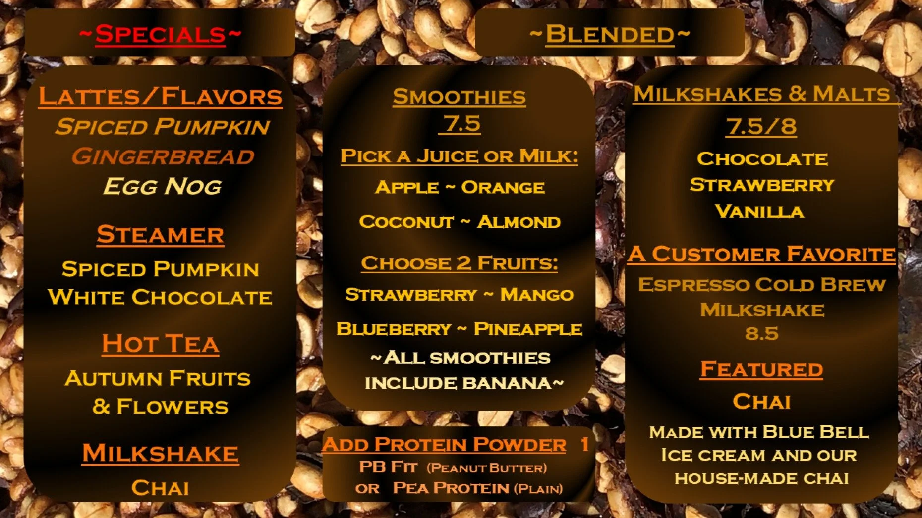 Eggnog lattes are back on the menu!