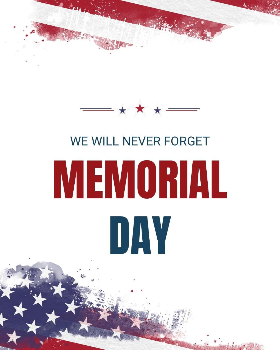 Happy Memorial Day everyone! 🇺🇸