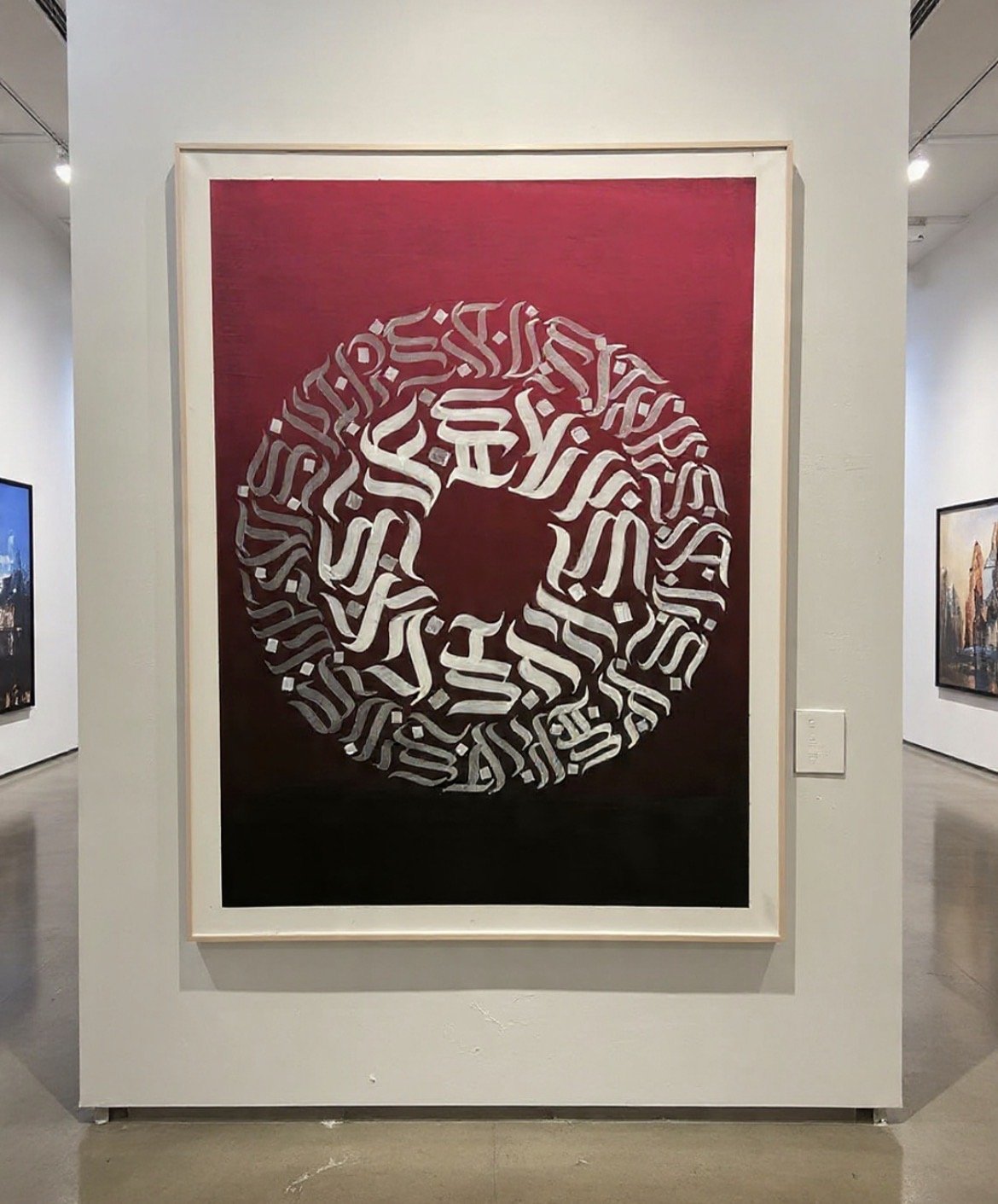 Crimson Eclipse- Portals Series Original Canvas 36"x48"