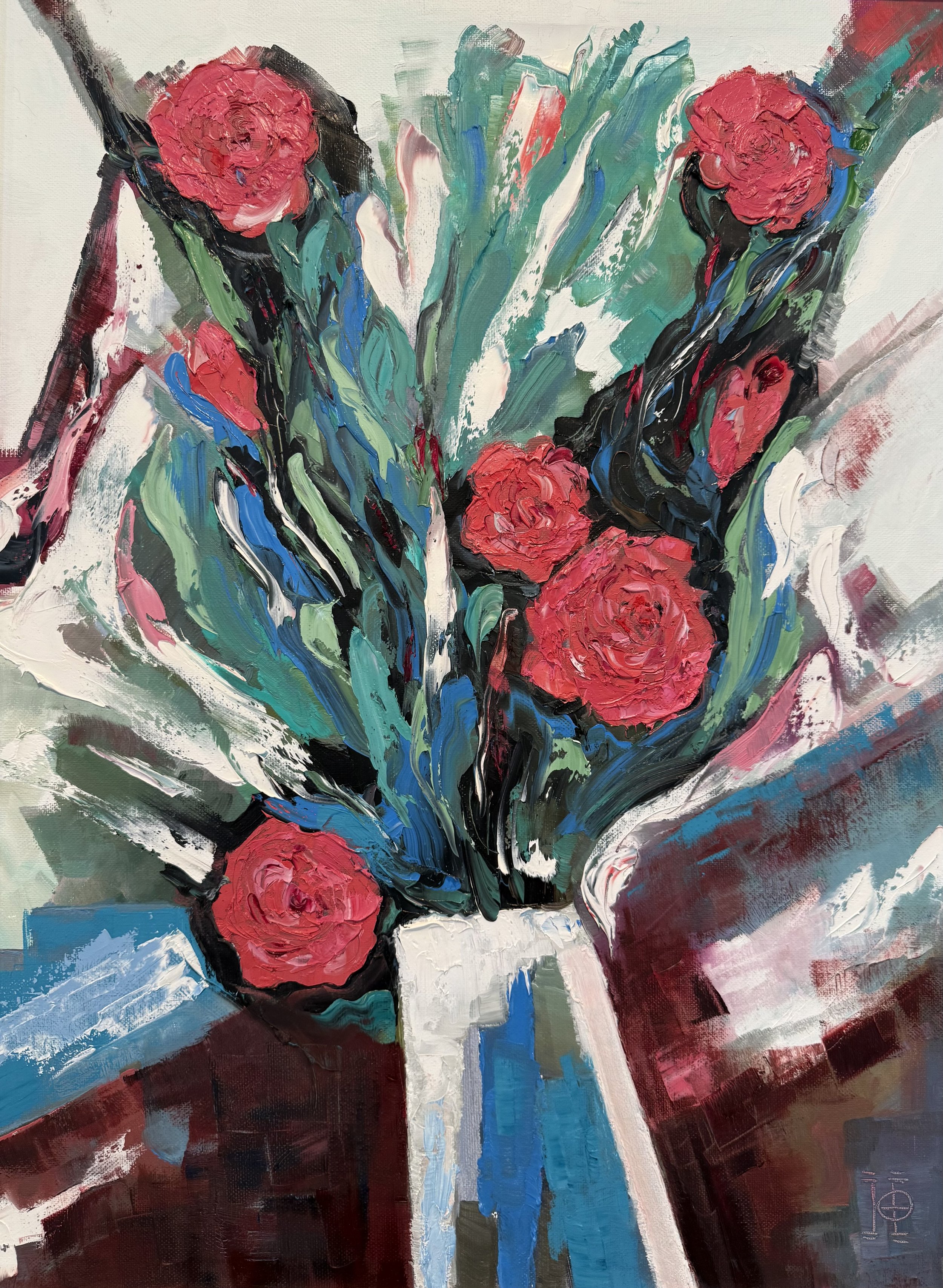 18"x24" "Geometry of Roses"