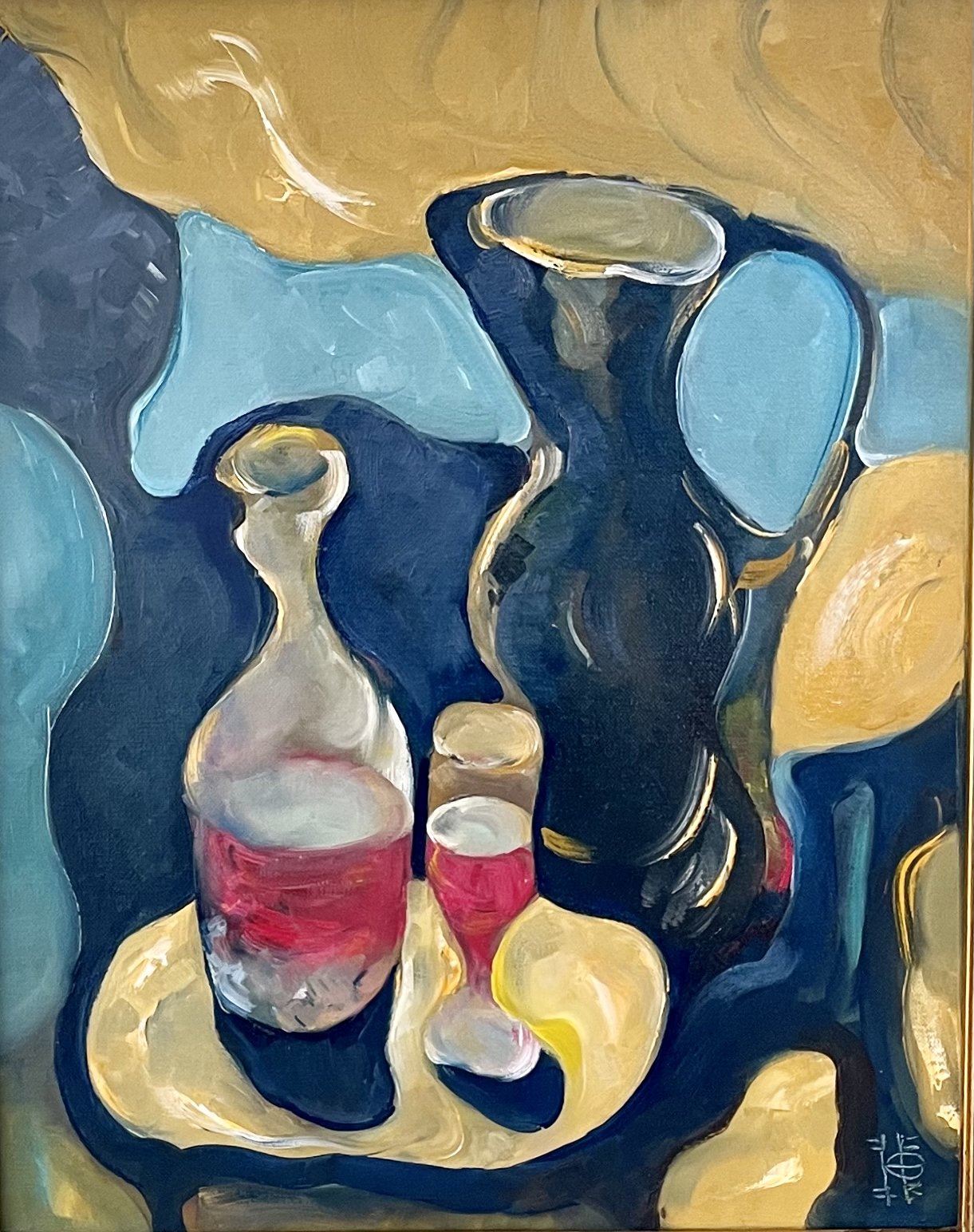 16"x20" "Drunken still life"