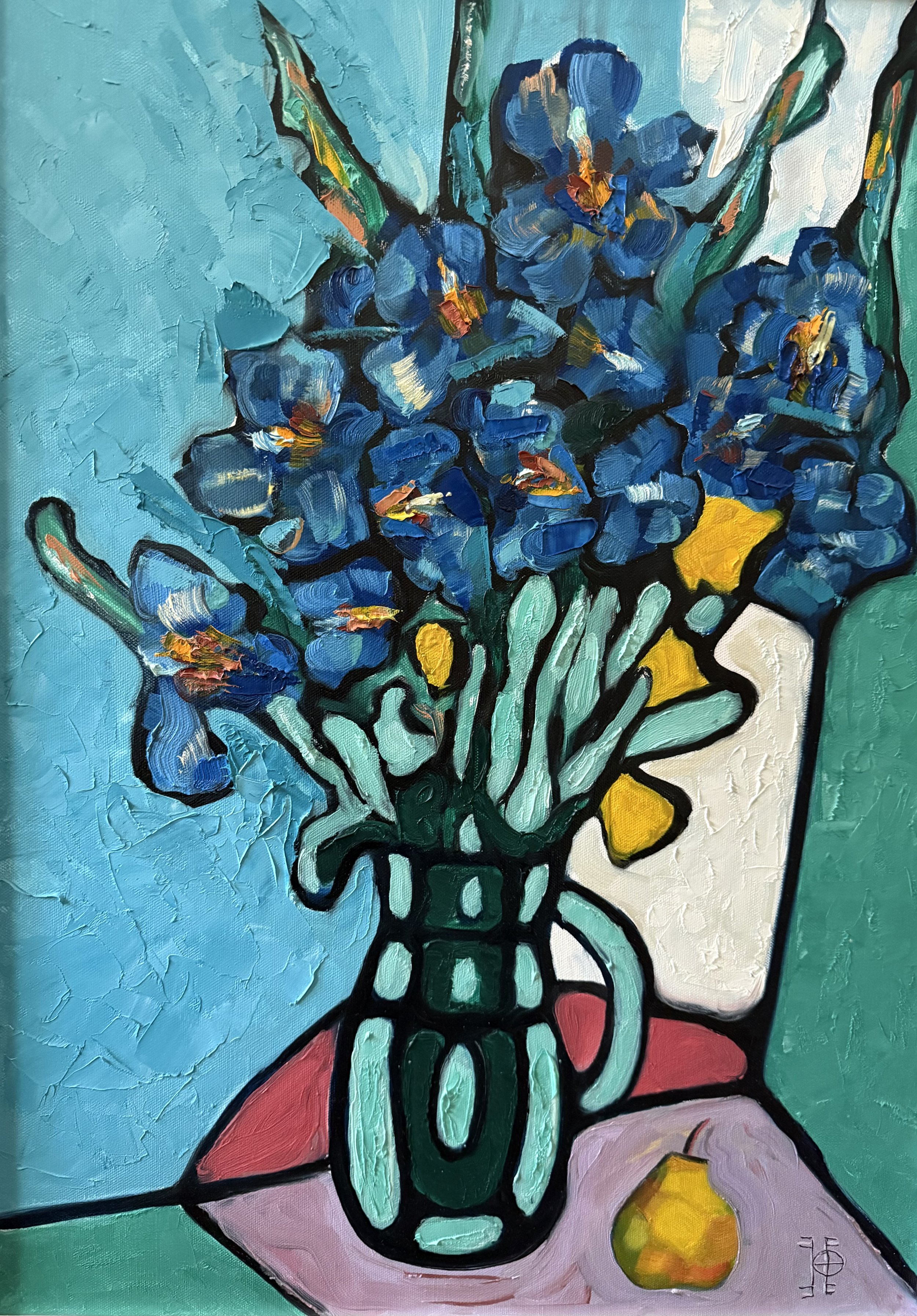 18"x24" "Battle of flowers"