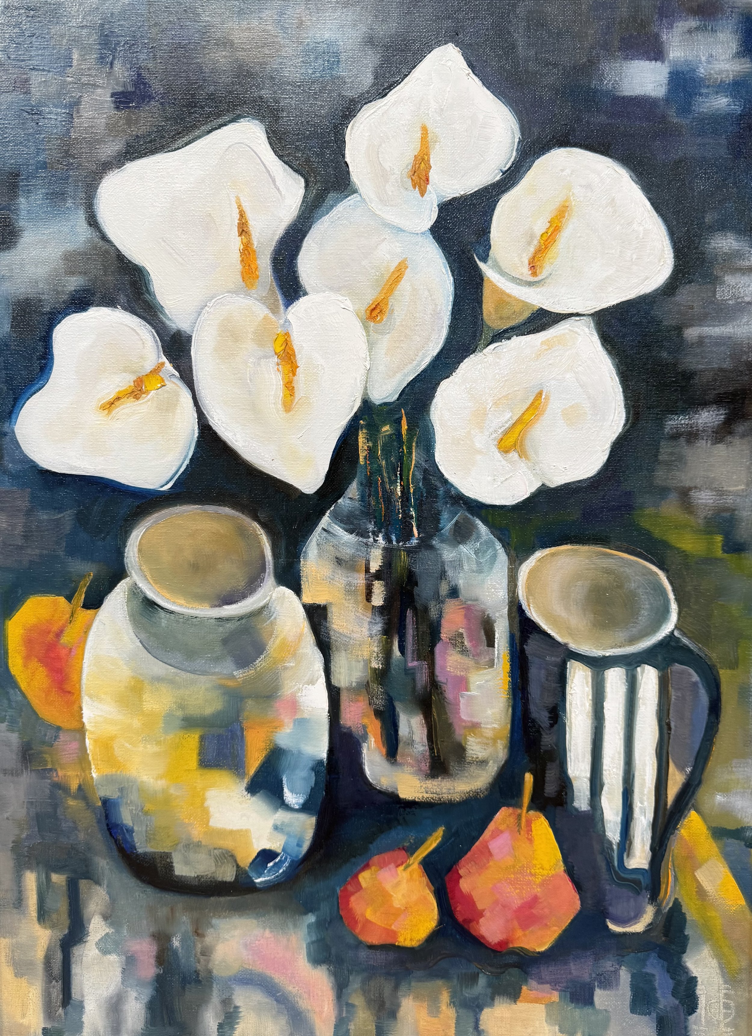 18"x24" " Still Life With Callas"