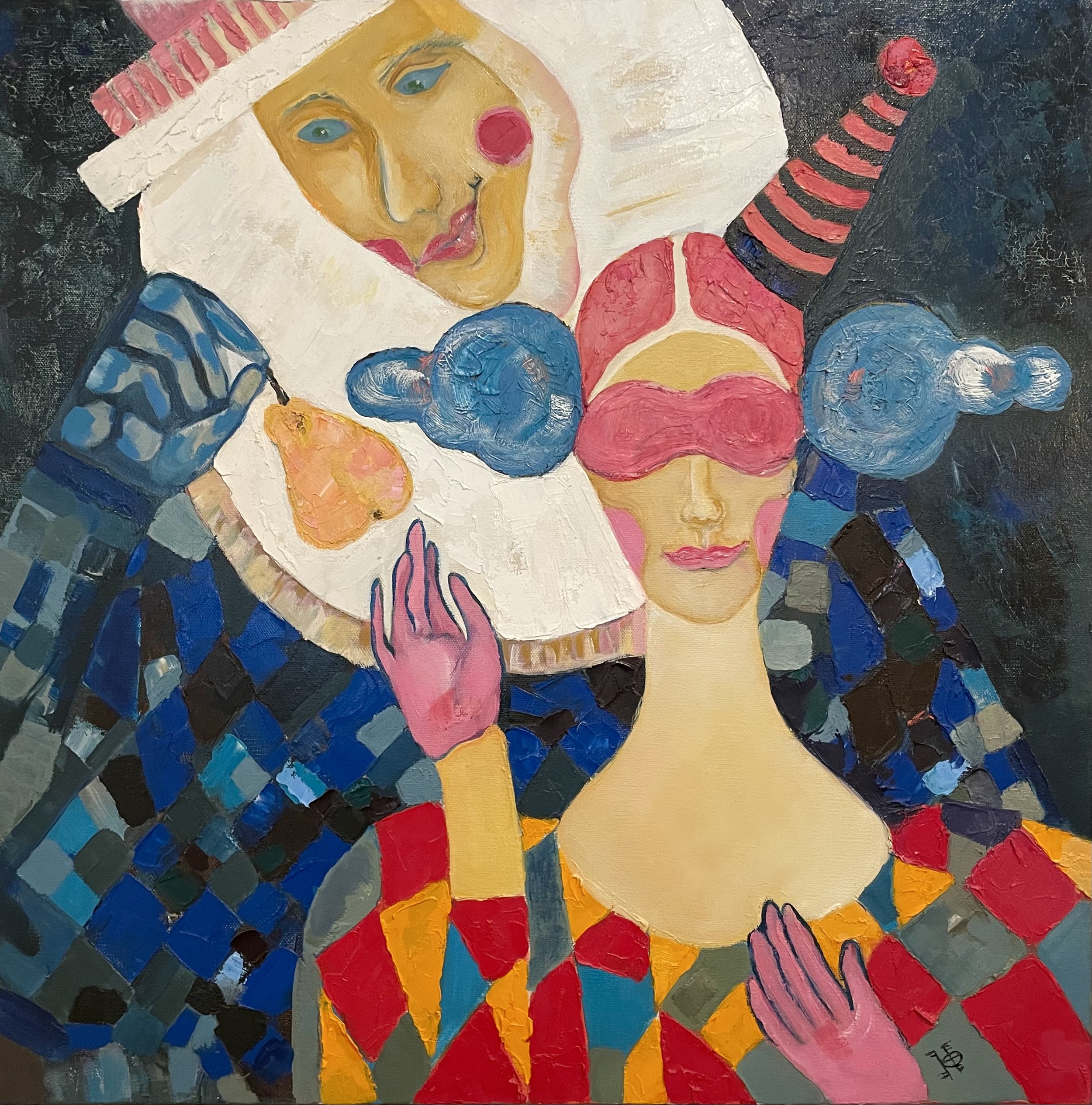 24"x24" "Would you rather have a peach?"