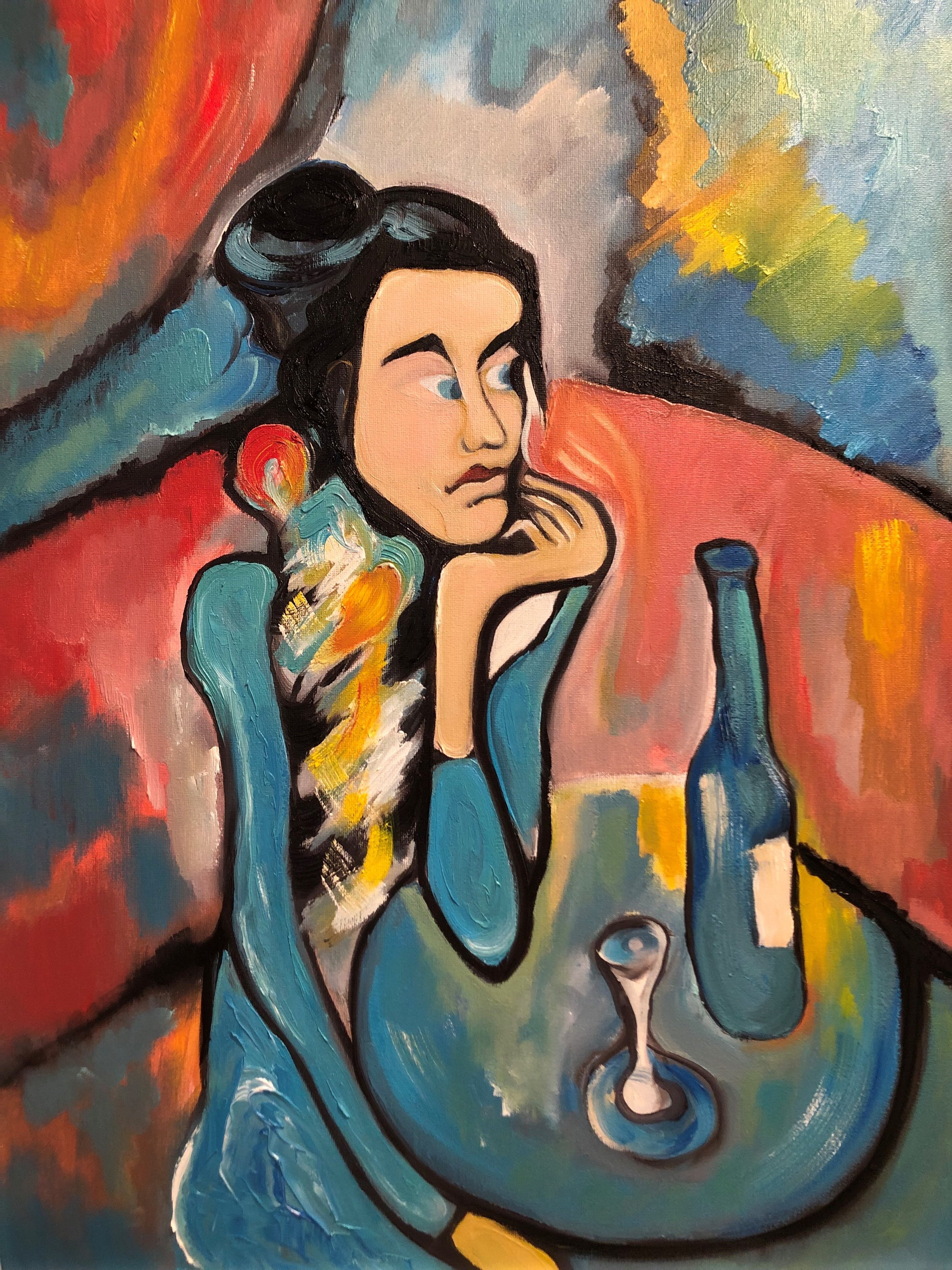 18"x24" "Absinthe Dreams"