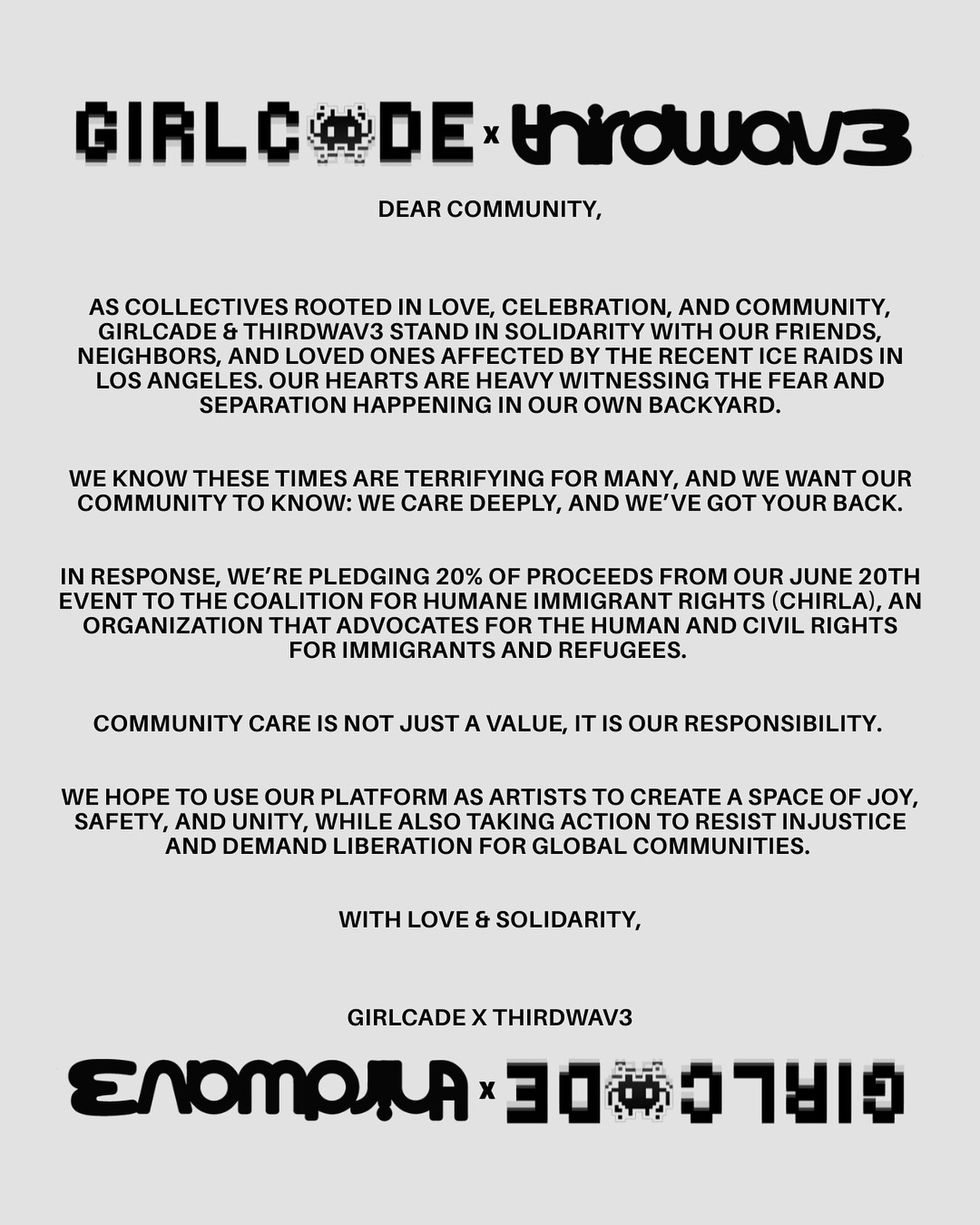 If you can’t make it to the event, we’re also accepting funds to support those impacted. Funding link and more in our bios. Let’s continue to take care of each other, Los Angeles π€