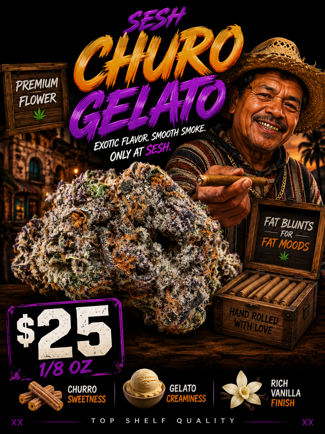 CHURO GELATO 3.5G INDICA (HYBRID)