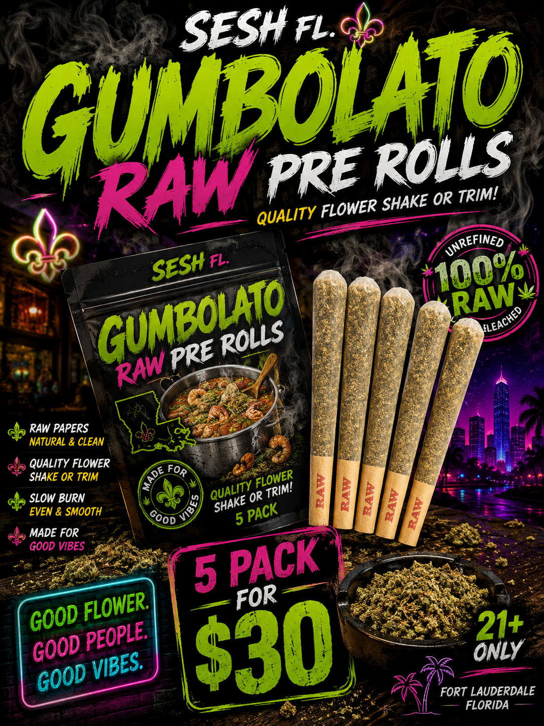 Gumbolato (hybrid) Pre-rolls 5pk $30