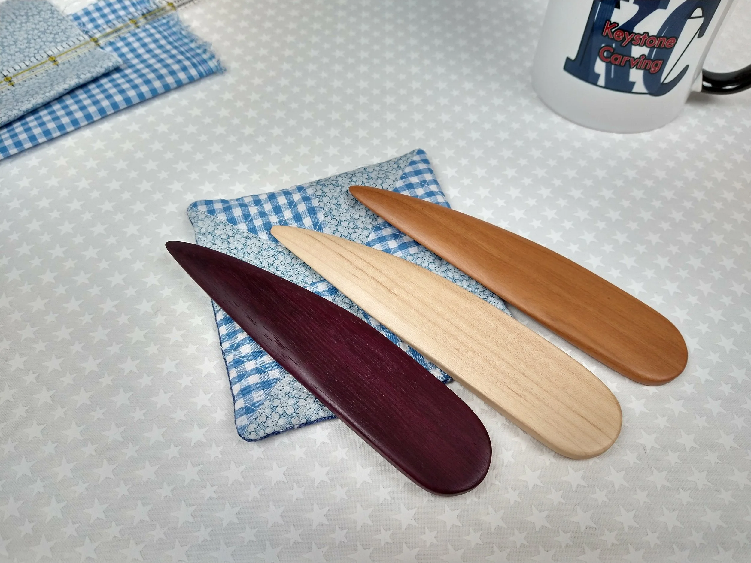 Our Point Turner sewing tools are handmade from beautiful Hard Maple, Cherry, or Purple Heart. See the VIDEO description.