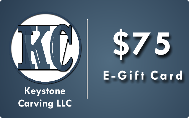 75 dollar Keystone Carving e gift card for quilters and sewers.