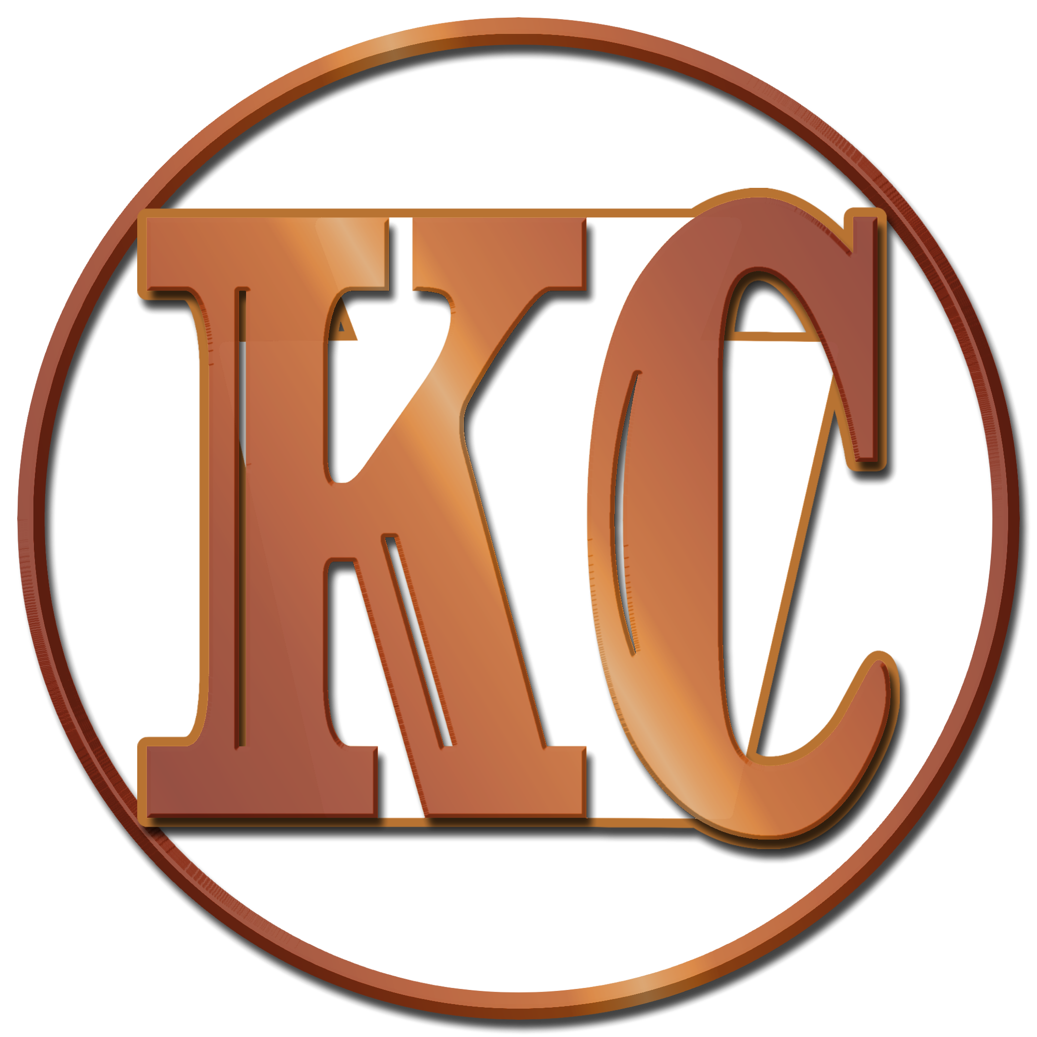 The image displays a circular Keystone Castings logo with stylized large letters 'K' and 'C' in copper color inside the circle.