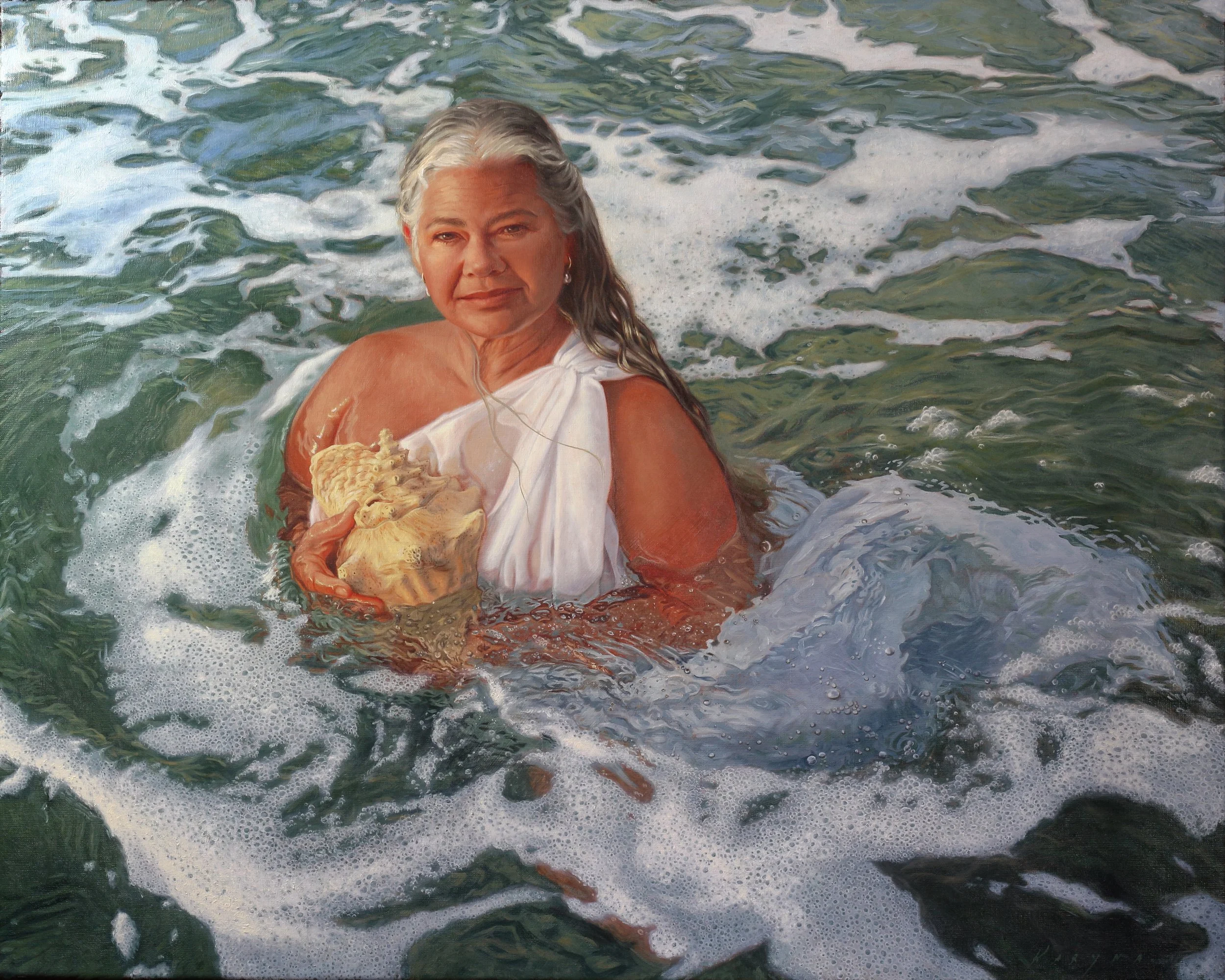 The Tides of Life, Oil on belgian linen.80cmx100cm.2025
