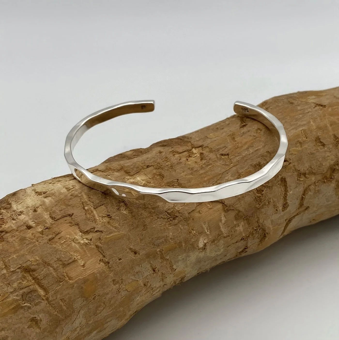 Your perfect cuff bracelet for effortless everyday style and for date night as well. The smooth graceful shape and touch of unusual texture make Gunhild great addition for your jewelry collection.
