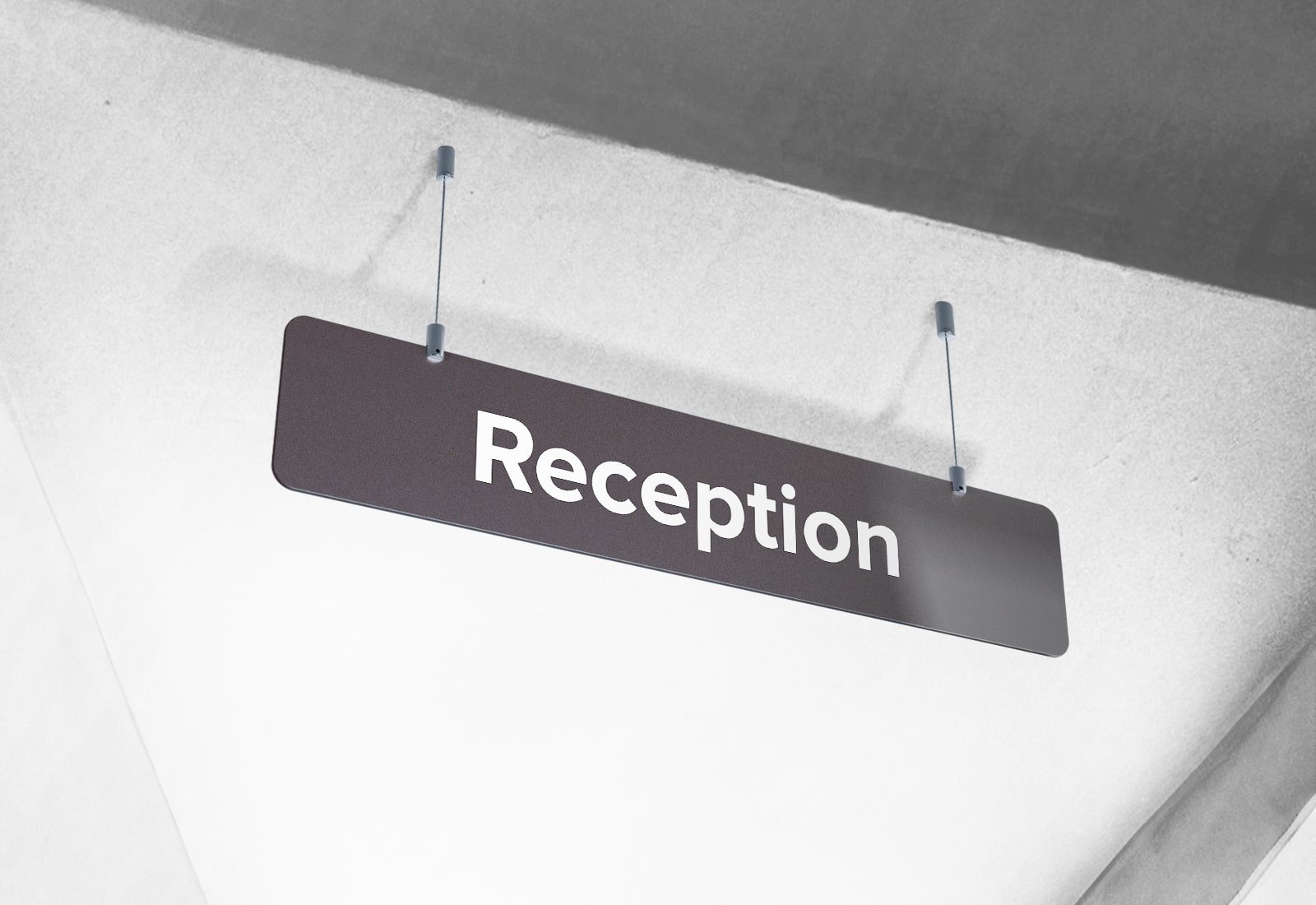 Ceiling-mounted Sign from Signs Base