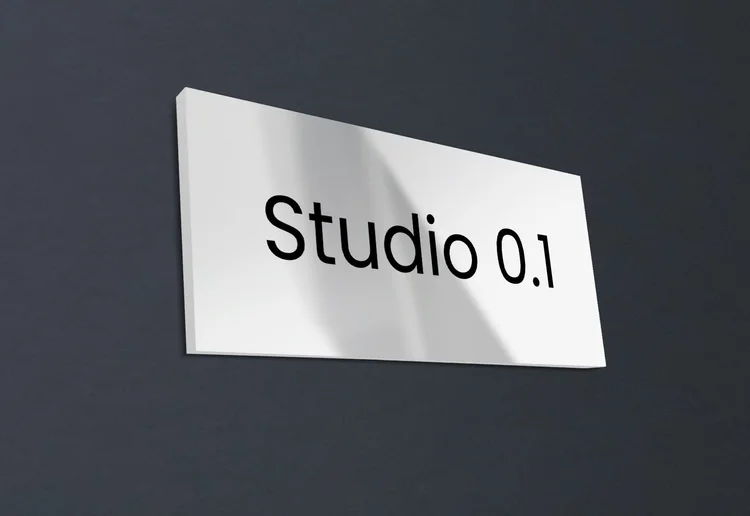 Double Layer Acrylic Sign with Back Panel | Sign Shop UK