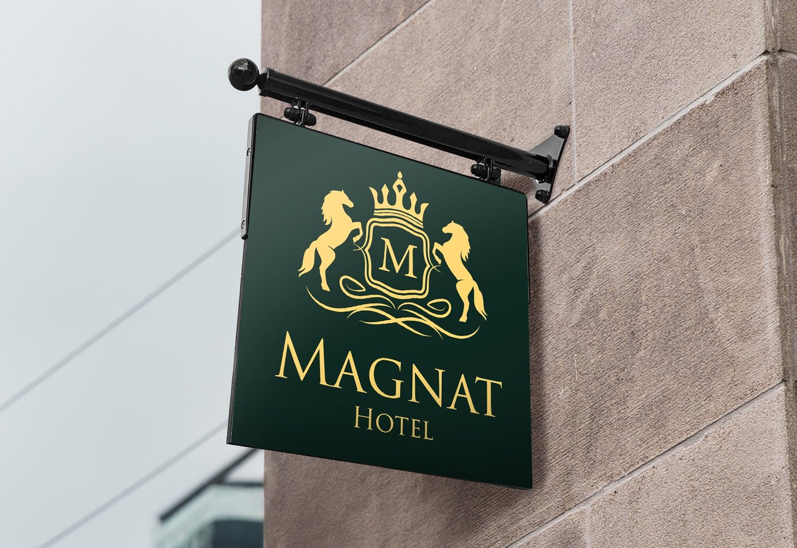 Projecting Hanging Sign from Signs Base