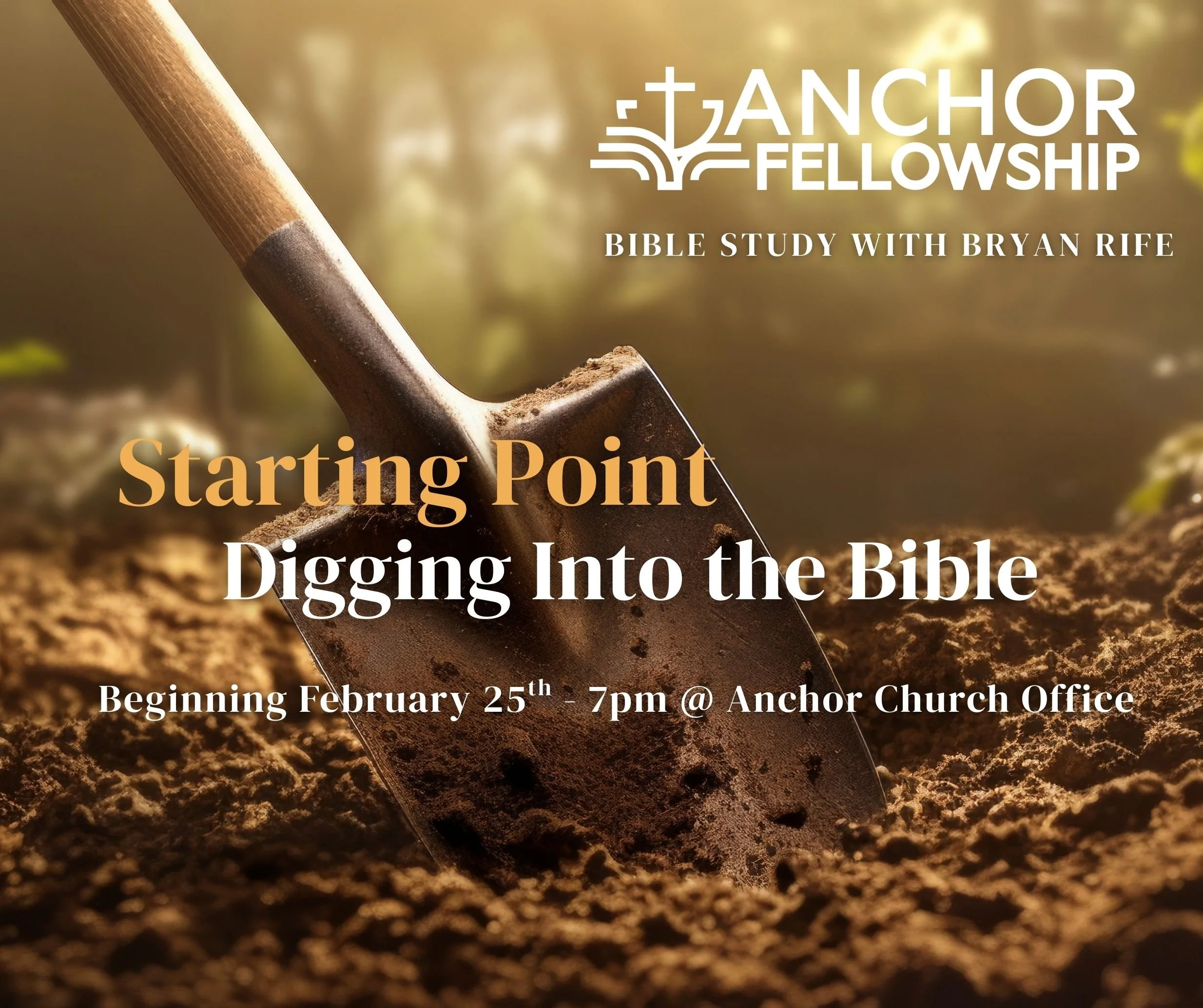 Join us for a three week look at understanding the big picture of the Bible and how it all fits together. Bible study will be led by Bryan Rife. All adults are welcome! Click for details!