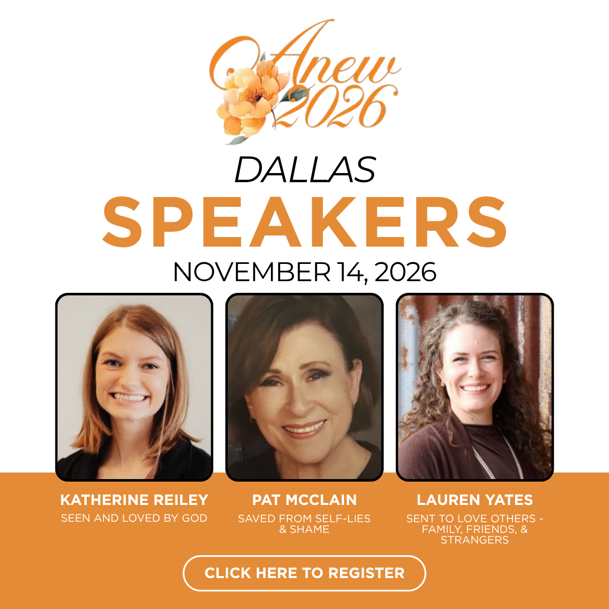 We are excited to invite the women of Anchor Fellowhship to the MidTexas GMC Anew Women’s gathering on Saturday, November 14th! Centered around the theme Seen, Saved, and Sent, it promises to be an uplifting day of fellowship with women from across o