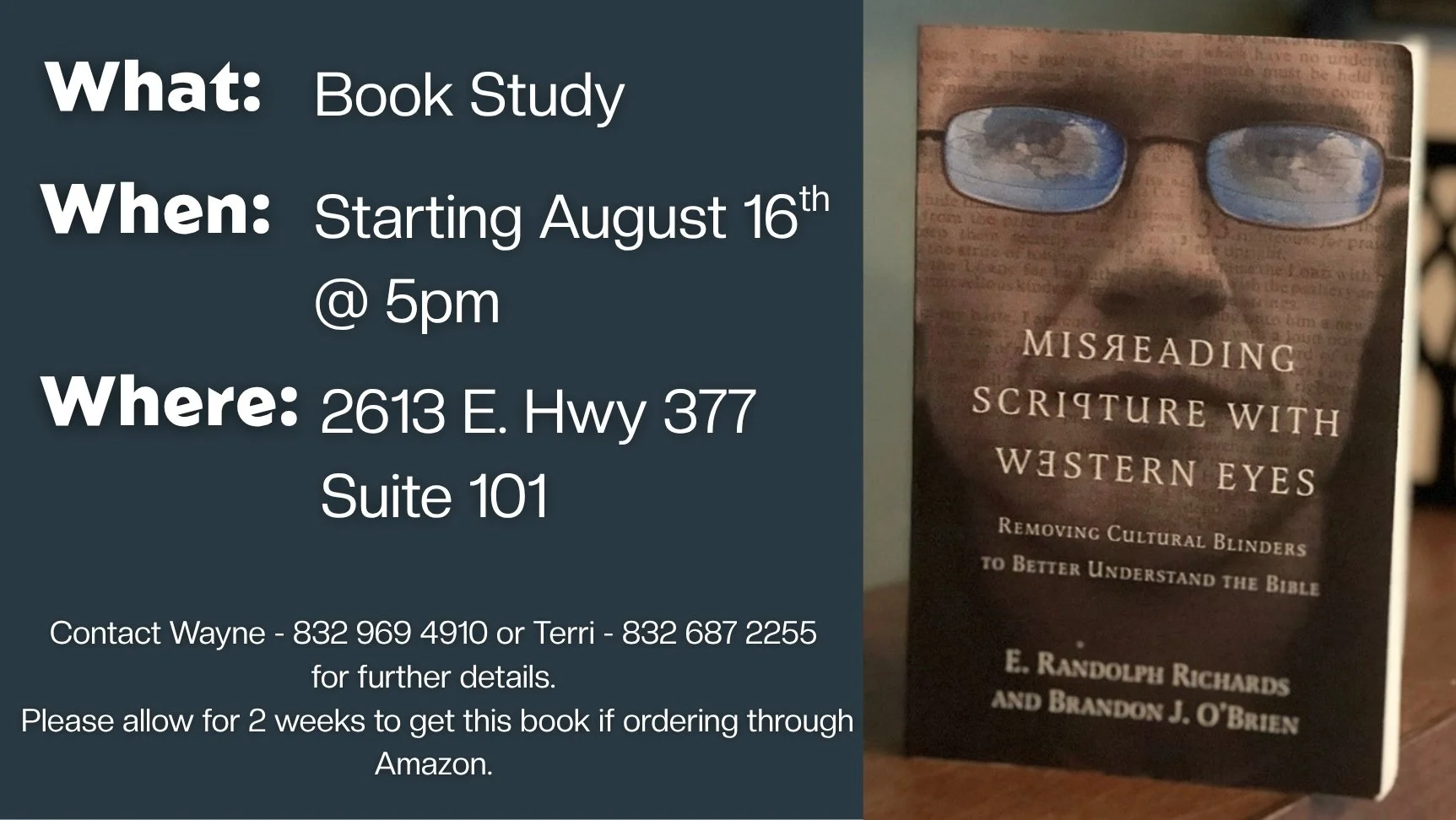 We can't help but read scripture with the bias of our own culture. The closer we can get to the original meaning, the more meaningful scripture becomes. Misreading Scripture With Western Eyes opens doors to make reading the Bible more significant. 
T