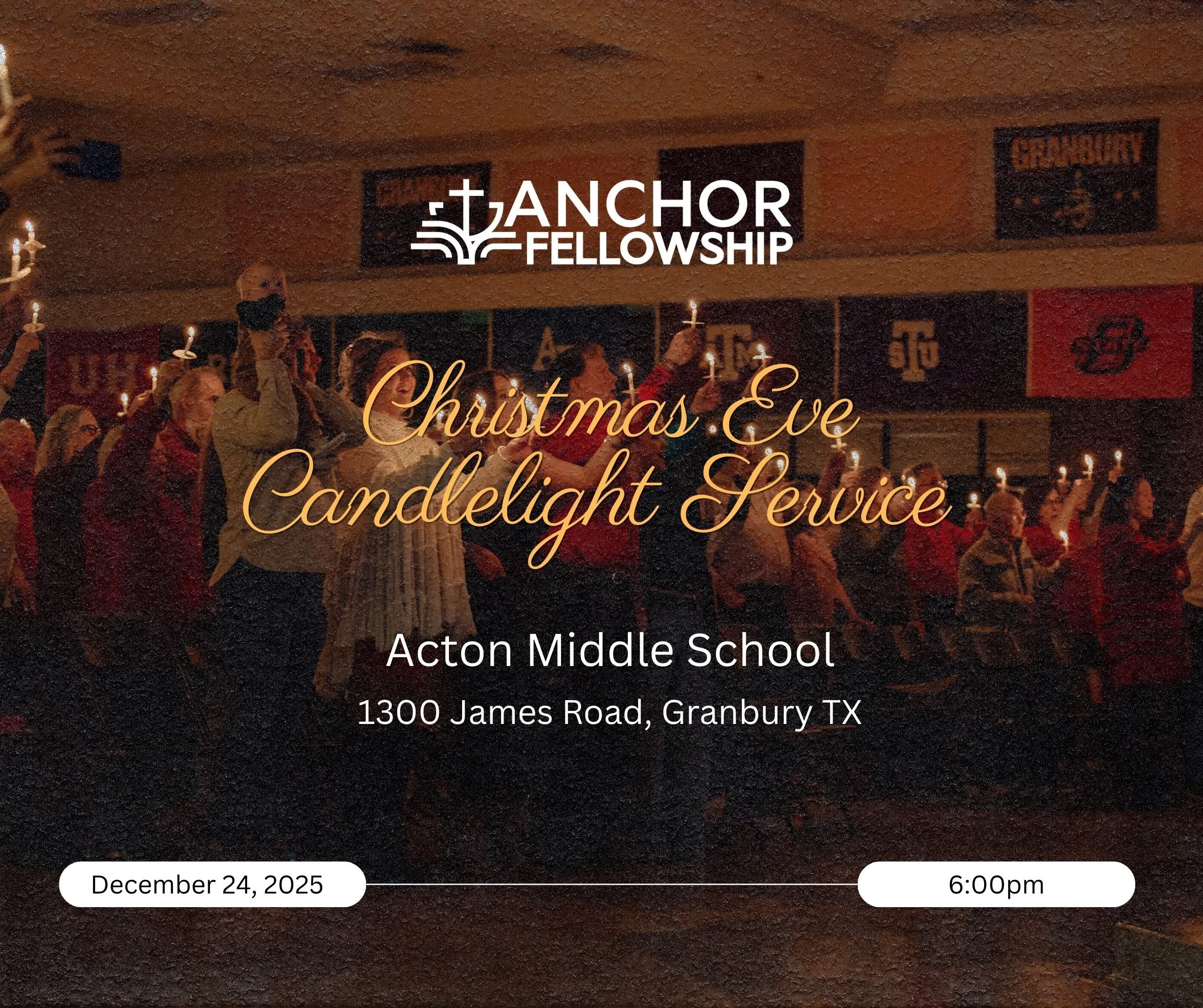 Christmas Eve Candlelight Service, Wednesday December 24th at 6:00pm