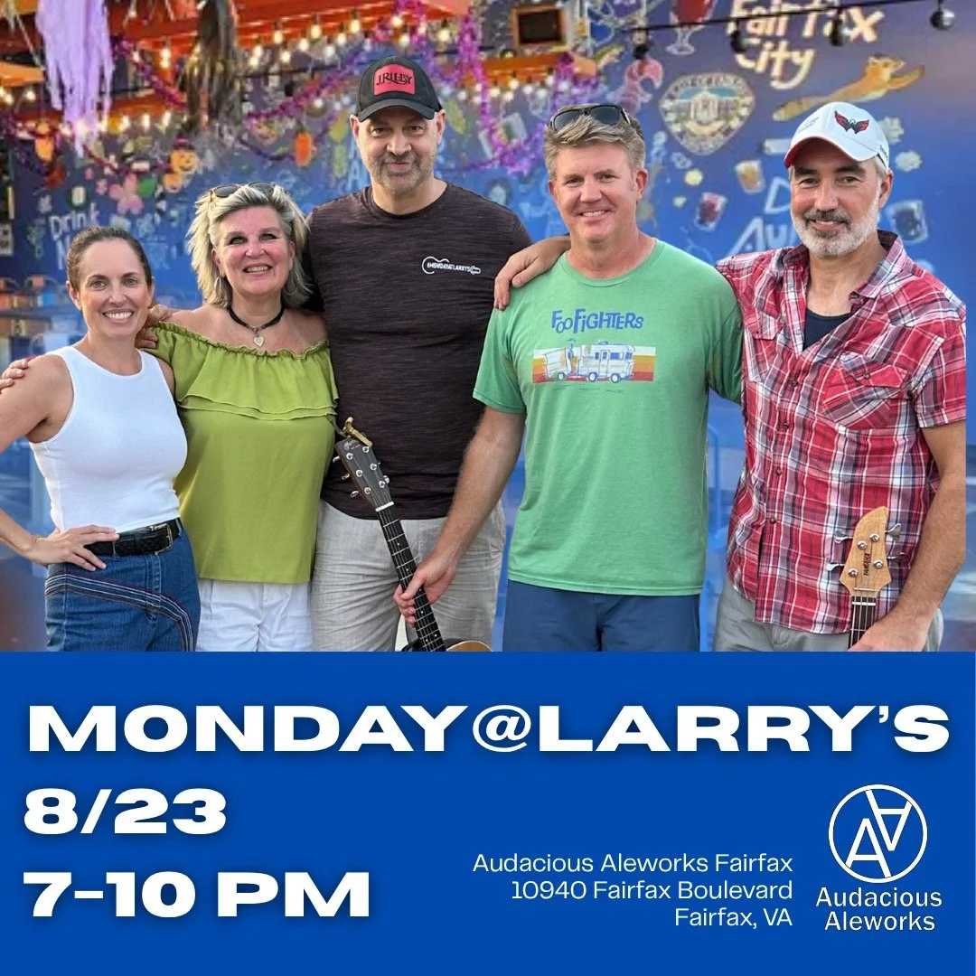 Join us at @audaciousaleworksfairfaxcity for brews and tunes on Saturday, August 23 from 7-10! Grab some friends and come for dinner - their menu is fantastic - and stay for the music! 🍺🎵