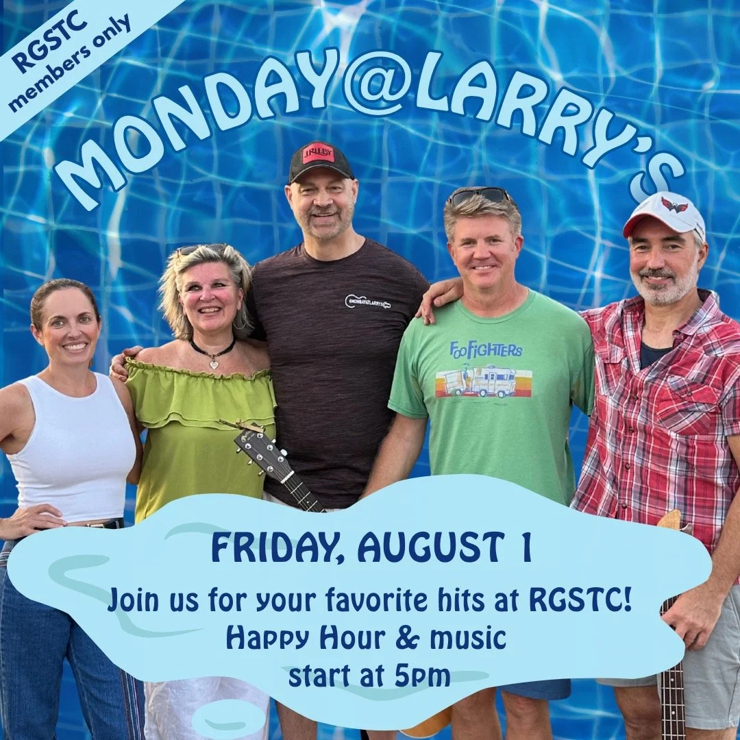 Monday@Larry's is returning to Riverside Gardens Swim and Tennis Club on Friday, August 1st for a musical set. Happy Hour (drinks provided) will start at 5pm and the band will start shortly after. Please note, this is a members-only event. #RGSTC