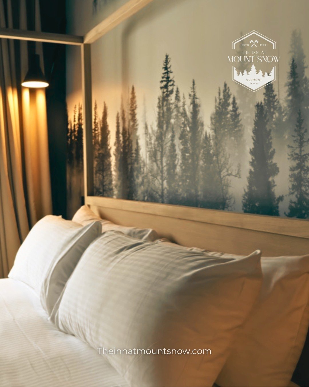 Every guest room is a retreat in itself, styled with timeless details, warm lighting, and plush bedding that invites you to slow down, unplug, and truly unwind. 

It&rsquo;s more than a room. It&rsquo;s your reset button.

#InnAtMountSnow #VermontSta