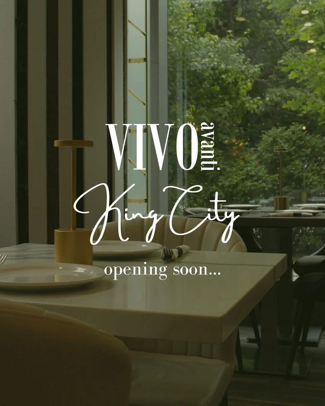 Good things take time - and this one is worth the wait.
After months of anticipation, Vivo Avanti King City is almost here.

Thank you for your patience as we put the finishing touches in place. We can&rsquo;t wait to welcome you soon. 🍽️✨

Opening 