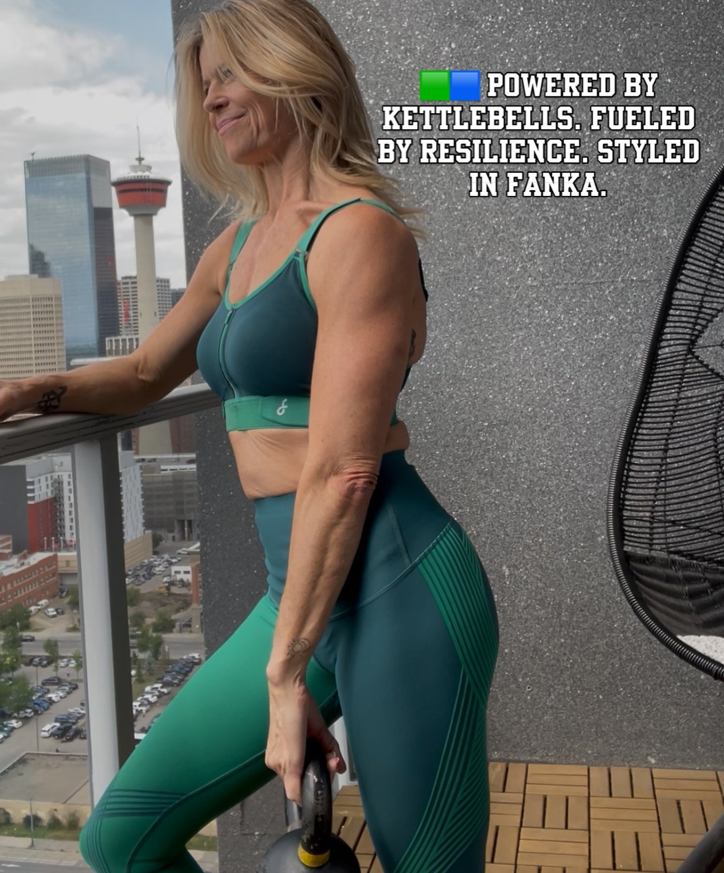 π©π¦ Powered by kettlebells. Fueled by resilience. Styled in Fanka.
#KBStronger
I didn’t give up on me
and I won’t give up on you.
Truth is, my life got fast-forwarded. I went through the wave of empty nesting faster than I expected, a
