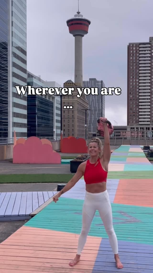 ✨ Calgary Tower at my back, kettlebell in hand, spirit wide open. ✨
It’s Stampede week - this city is buzzing with grit, grit, and more grit. But here’s the thing… grit is nothing without strength to back it up.
You can be wild,