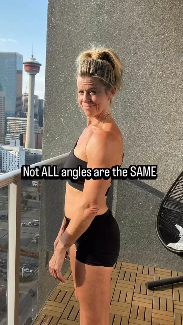 ✨ Remember, not all angles are the same.
A shift in lighting or stance can completely change how you see yourself. What looks “off” in one frame might look strong and radiant in the next. That’s not your body changing that’s