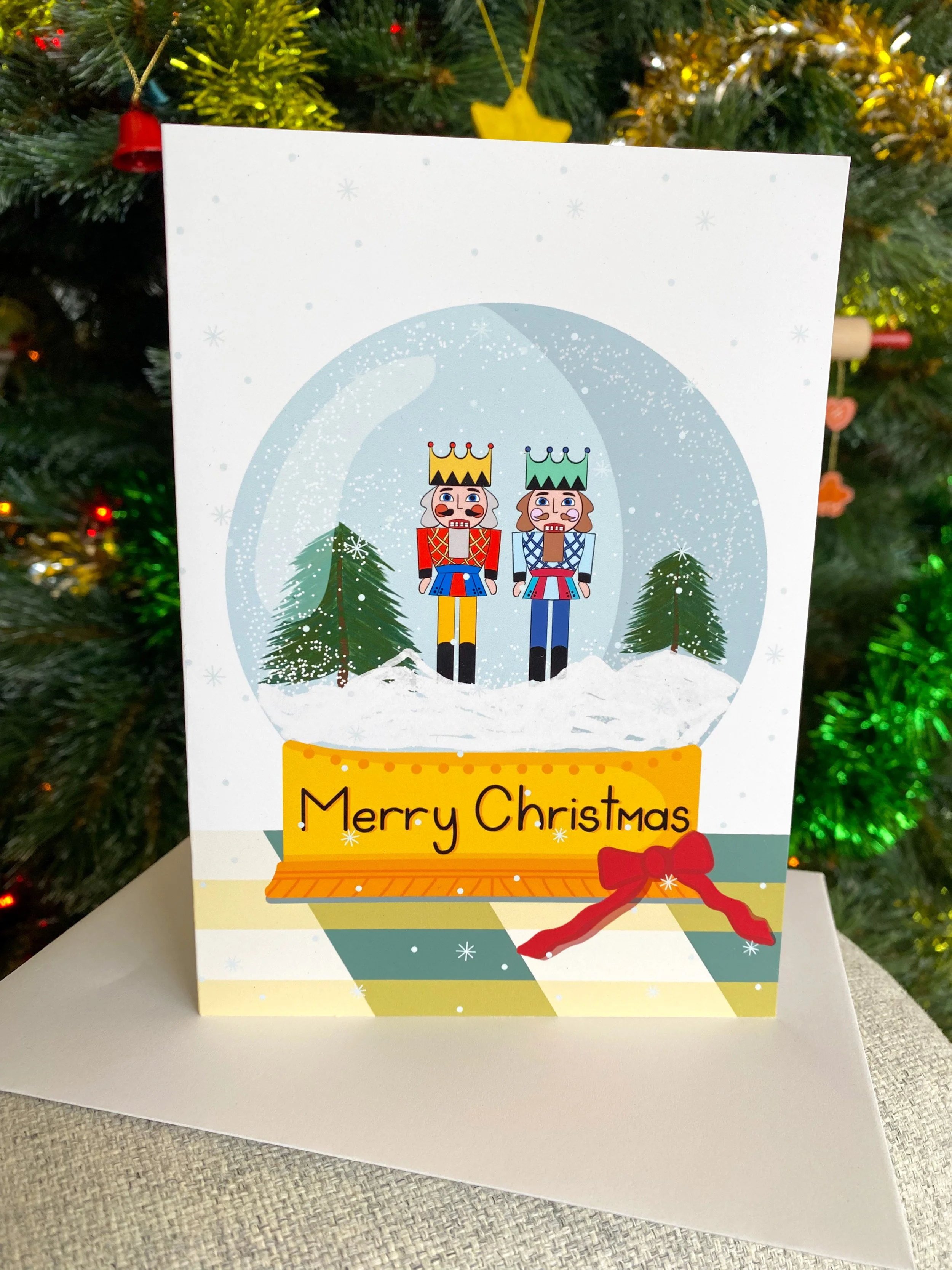 Snowglobe Christmas Card