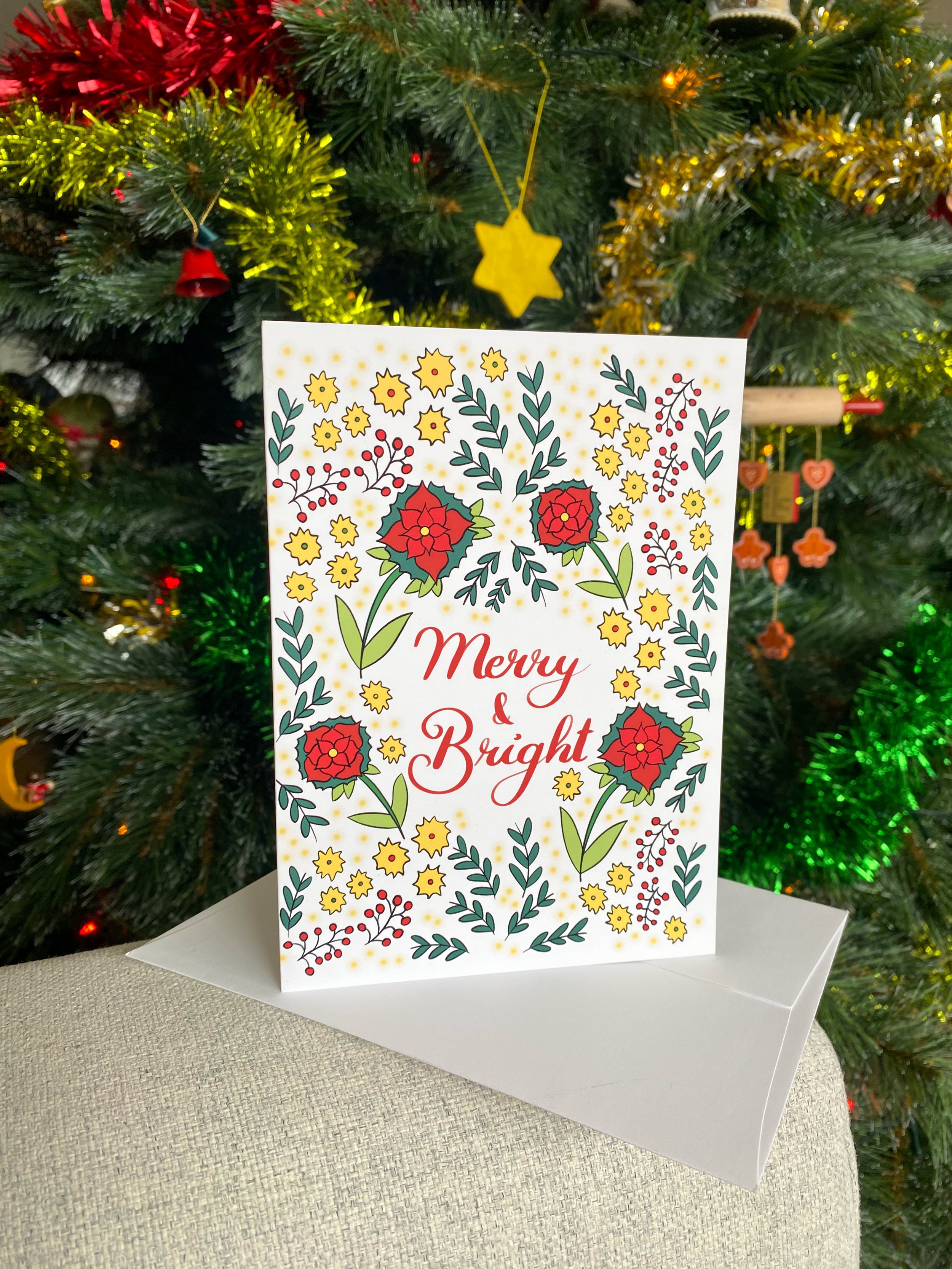 Merry and Bright Christmas Card