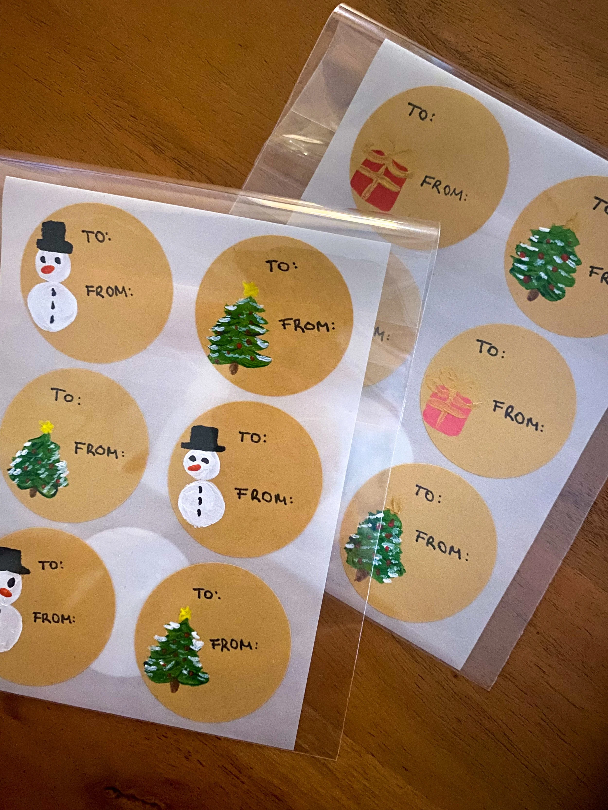 Gift Labels (Set of 6 Stickers)