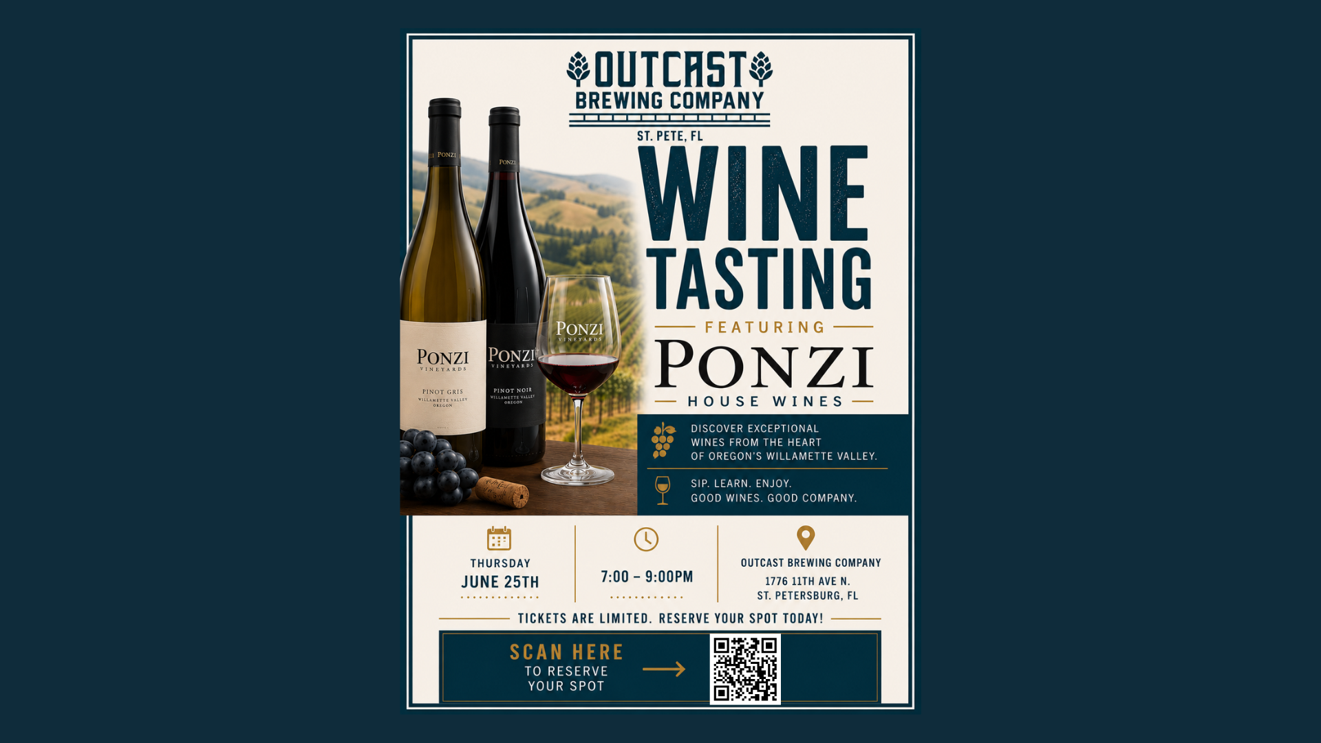 Ponzi House Wine Tasting