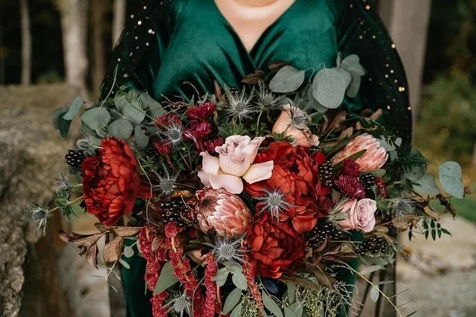 Happy anniversary month to Maddy and Adam! We loved being a part of their Celtic dark magic romance wedding- what a special night. Lantern light and enchanted forest vibes abound. It was an honor!  Photo credit: @danielaguerrero_photography  Venue: @